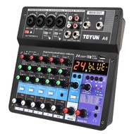 Mixer Audio Mixer 6 Channel Mixer Konsol Audio Input Komputer