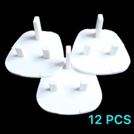 6PCS/12PCS UK Power Plug Socket Cover Anti Shock 3 Pin Outlet Socket Protection Cover Cap  Baby Proof Child Safety Protector Guard  *SG Seller*