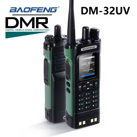 BAOFENG DM32 DM-32UV Walkie Talkie DMR GPS 10W Programming Multi Band Wireless Copy Frequency Type-C