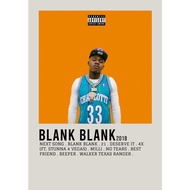 【READY STOCK】Poster Cover Album Blank Blank by DaBaby for Room/Barber/Gift/Gym