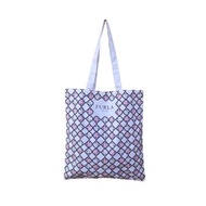 FURLA Large size cotton tote bag // shoulder bag in pastel color, market bag