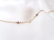 藝術家 ‧ 珍珠 捷克珠 水晶 細手鍊 (紫)