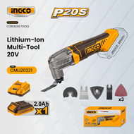 Ingco 20V Lithium-Ion Oscillating Multi Tool with 6-speed adjustment IPT