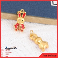❤️Jewelry DIY Accessories❤️Vietnam Sand Gold Plated Rabbit Series Accessories Benming Year Rabbit Pe