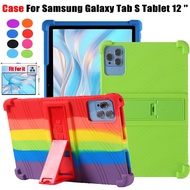 For Samsung Galaxy Tab S Tablet 12 inch Fashion Coloured Soft Silicone Tablet Protective Case Samsun