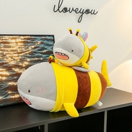 Funny Shark and bee Doll bee Shark Plush Toy Shark bee Doll Doll Pillow Gift