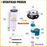 Pelampung kloset model kodok monoblok/ alat kloset duduk model kodok/ sparepart kloset duduk monoblo
