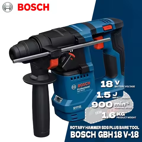 BOSCH GBH 18V-18 Cordless Rotary Hammer with SDS Plus Professional Brushless Motor Bosch 18V Power T