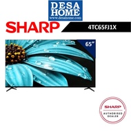 [FREE DELIVERY] SHARP 4TC65FJ1X 65'' FJ1 SERIES 4K UHD GOOGLE TV [FREE HDMI CABLE &amp; TV BRACKET]