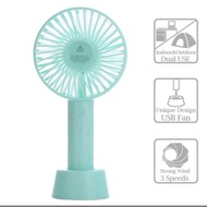 Preloved travel rechargeable portable handy mini fan destop fan small fan strong wind kipas pegang U