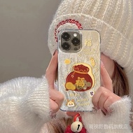Mobile phone shell  手机壳  发财福袋手机壳适用苹果16PRO/14/13/12透明11可爱iPhone15手机壳