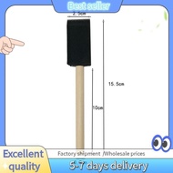 E7G-40 Piece Foam Paint Brush with Wooden Handle, Foam Brush, +Sponge for Painting,Sponge Paint Brus