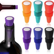 Silicone Wine Bottle Stopper Leak Proof Beer Champagne Cap Closer Whisky Cork Plugs Lids Kitchen Bars Tools Bar Accessories Wine Cork Saver Stopper Reusable 5colors WENDY