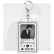 Hot Singer Sombr Songs Keychains for Women Accessories Bag Back To Friends Caroline Music Code Keyin