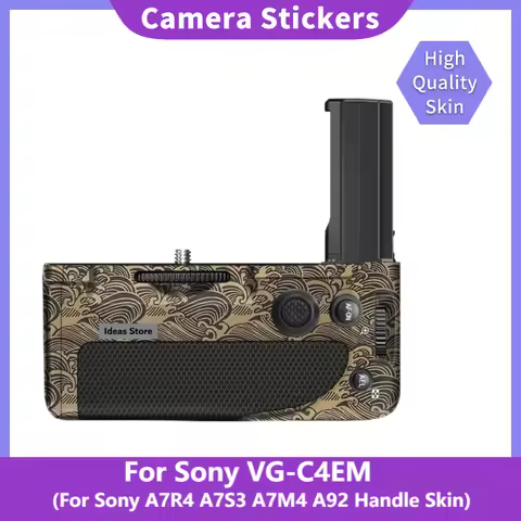 VG-C4EM Handle Decal Skin Vinyl Wrap Film Camera Battery Grip Sticker For Sony A7M4 A7R4 A7S3 A1 A9I