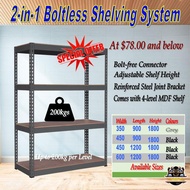 PTP BOTLESS RACK FOR BOMB SHELTER OR HOME USE/ BOLTLESS SHELVING