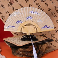 Suzhou Embroidered Fan Folding Fan Hanfu Fan Antique Cheongsam Fan New Chinese Style Fan Cheongsam F