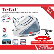 🔥SPECIAL OFFER 🔥 TEFAL Pro Express Ultimate 2600W 7.5 Bar Steam Iron Generator (GV9563) + FREE LARGE IRONING BOARD