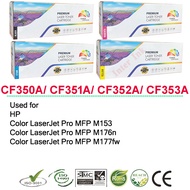 ตลับหมึก HP CF350A/ CF351A/ CF352A/ CF353A (130A) สีดำ/ฟ้า/เหลือง/แดง Compatible