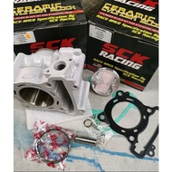 SCK Racing  LC135 Y15ZR 63.5MM 65MM 66MM 65+6MM 66+6MM 65+12MM 66+12MM BLOCK KIT SET FORGED PISTON LC Y15 No Skim