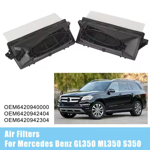 2pcs For Mercedes Benz GL ML S-CLASS GL350 ML350 S350 Car Air Filter For Benz Gle W166 Gl X164 X166 