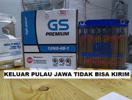 AKI THUNDER AKI SUZUKI THUNDER AKI STANDAR MOTOR THUNDER AKI GS ASTRA ORIGINAL AKI BASAH 12 VOLT 9 AMPERE AKI GS PREMIUM UNTUK MOTOR VESPA ET4 VESPA X-9 VESPA LIBERTY LE 150