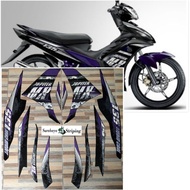 UNGU Yamaha Jupiter MX 135 black purple Striping sticker 2013