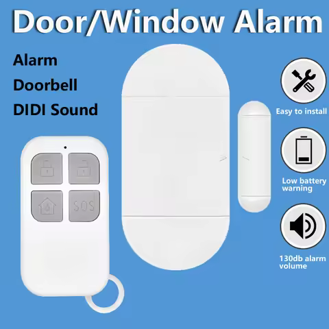 130DB Door Window Entry alarm Wireless Remote Control Door Sensor Alarm Host Burglar Security Alarm 