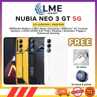 nubia Neo 3 GT 5G (24GB[12+12] RAM+256GB ROM)  Smartphone | 1 Year ZTE NUBIA Malaysia Warranty