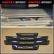 Mazda CX60 Door Sill Pedal Door Plate Pedal Cover Trims Protector Anti Kick Interior Accessories CX6