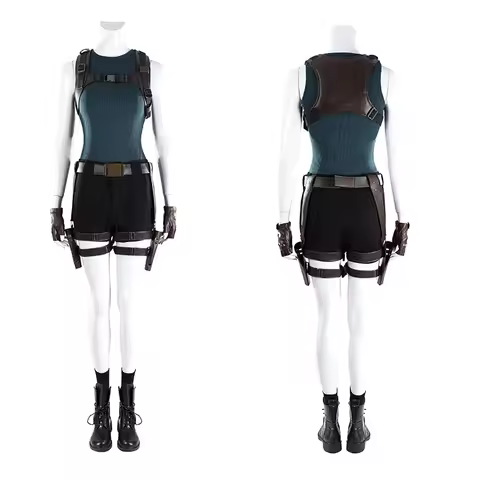 Tomb Raider Lara Croft‌ Cosplay Costume Game Character Halloween Party Masquerade Performance Clothi