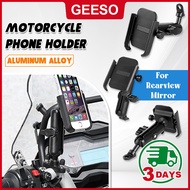 GEESO Phone Holder Motorcycle GPS Handphone Holder Bracket Bike Motor Navigation Pemegang Telefon Bi