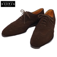 John Lobb Marshall 236 鞋楦麂皮翼尖德比鞋，8E 碼 [二手]
