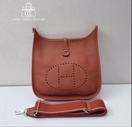 🌈Hermes🧡Evelyne 29🧡南瓜色銀扣🌟98.5新🌈Evelyne29🌟evelyne🌟愛馬仕🌟