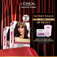 (PAKET HEMAT ISI 2) LOreal Paris Excellence Creme Triple Care Hair Color #4 Brown (Cat / Pewarna Ram