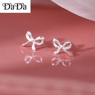 silver earrings 925 italy original Hollow bow earrings hypoallergenic hikaw for women for girls kids
