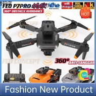 Telescope ✾OBSTACLE AVOID ANTI-LANGGAR DRONE FEO P7 Pro MAX 4K DUAL Cam WIFI RC DRONE With Camera Folding Drone Quadcopter Drones✳