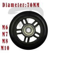70MM Luggage Wheel Replacement For M6 M7 M8 M10 Wheels Repair Kit Axles Deluxe Luggage Swivel Wheels