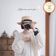 南方獨立工作室 Moumo 日系 全棉 燈籠袖 長版洋裝 米白袍子