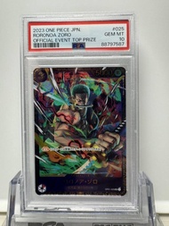 Thẻ ONE PIECE Card PSA 10 Roronoa Zoro OP01-025 Flagship Battle Victory Promo JAPAN