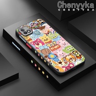 เคส Chenyyka สำหรับ Infinix 10i ร้อน Smart 5 Pro เคส X658E X695B แบบเต็มหน้าจอมีน้ำค้างแข็งโปร่งใสของเล่นเล่าเรื่องราวแบบแข็งขอบสี่เหลี่ยมด้านข้างเคสนิ่มป้องกันกล้องปลอกซิลิโคนกันกระแทก