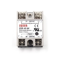 EVAN Solid State Relay SSR-40AA-H 40A จริง80-250V AC 90-480V AC SSR 40AA