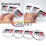 GR 3D 4x 56-60-65MM Car Wheel Center Hub Cap Badge Emblem Decal Sticker Toyota