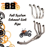 KAWASAKI Z800 Motorcycle Full System Exhaust Link Pipe Modified Elbow Escape Moto Tube Slip-on 51MM/2Inches