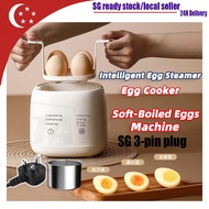 Egg Boiler With Timer Steamer Egg Cooker Maker Electric Small Pot Tray Auto Off 6 Cooking Modes auto