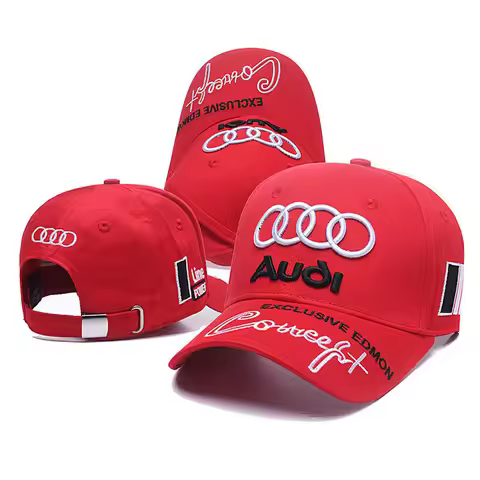Casual Embroidery Baseball Hat Cotton Adjustable Sports Hat For Audi S Line A1 A3 A4 A5 A6 A7 Q3 Q5 