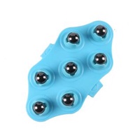 全城熱賣 - 七珠按摩器多功能五行經絡刷淋巴疏通滾珠按摩器，形狀：加磁藍色
