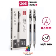 DELI A575 BLACK/BLUE GEL PEN 0.5MM NIB DELI PEN