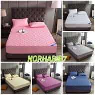 bedsheet HILTON 3in1 QUEEN COTTON PATCHWORK FITTED BEDSHEET CRAZY OFFER🔥🔥🔥(3pcs hilton plain)