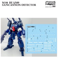 WATER DECAL [MASTER DALIN] M 004 RE 1/100 GUNCANNON DETECTOR GUNDAM SLIDE [FLOURESCENT] M004